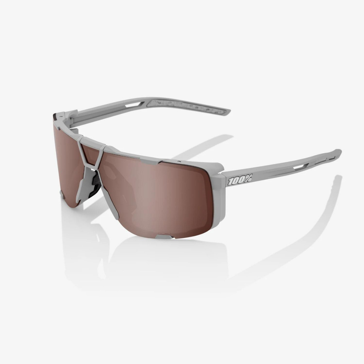 100%, 100% EASTCRAFT - Soft Tact Cool Grey - HiPER Crimson Silver Mirror Lens