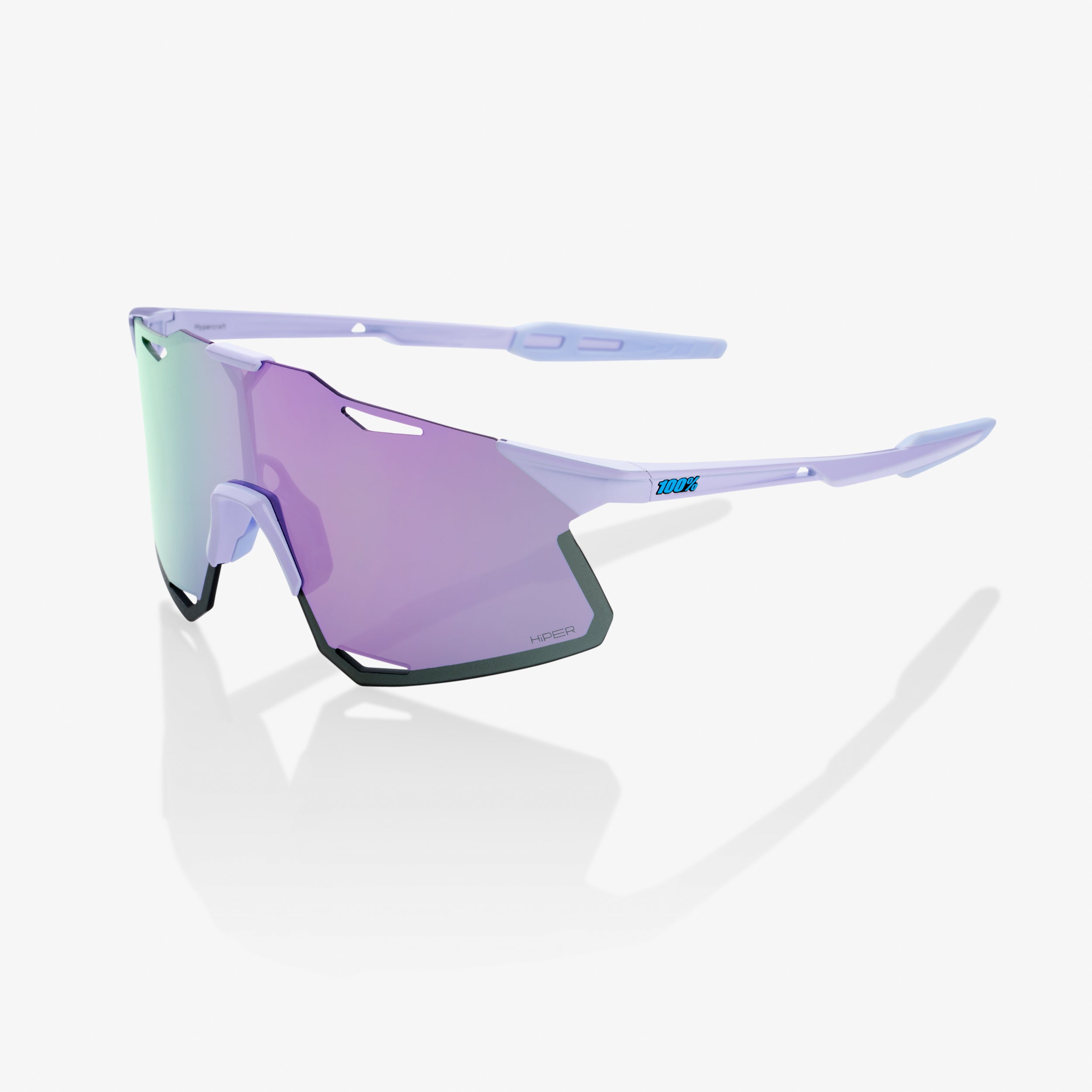 100%, 100% Hypercraft - Polished Translucent Lavender - Hiper Lavender Mirror Lens