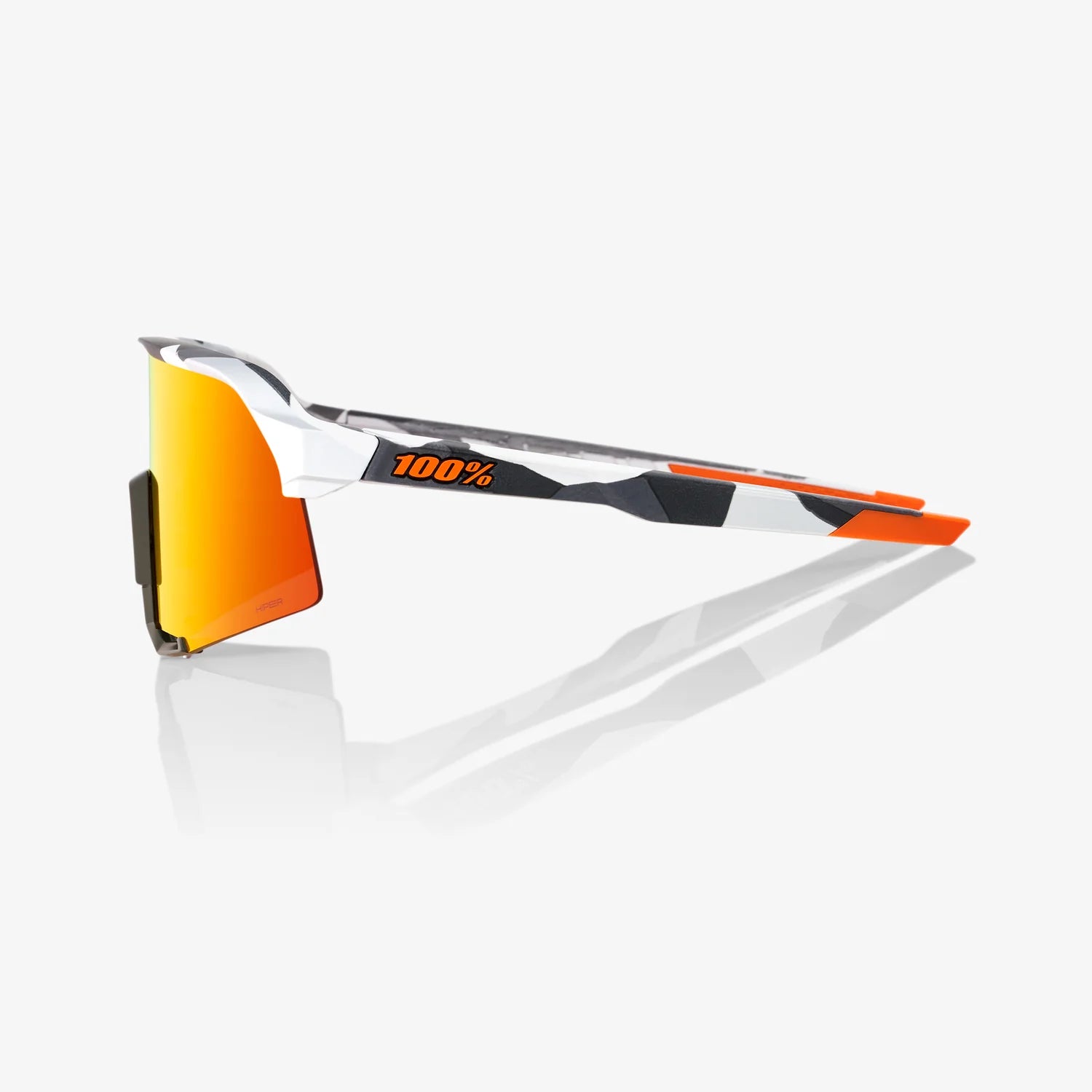 100%, 100% S3 - Soft Tact Grey Camo - HiPER Red Multilayer Mirror Lens