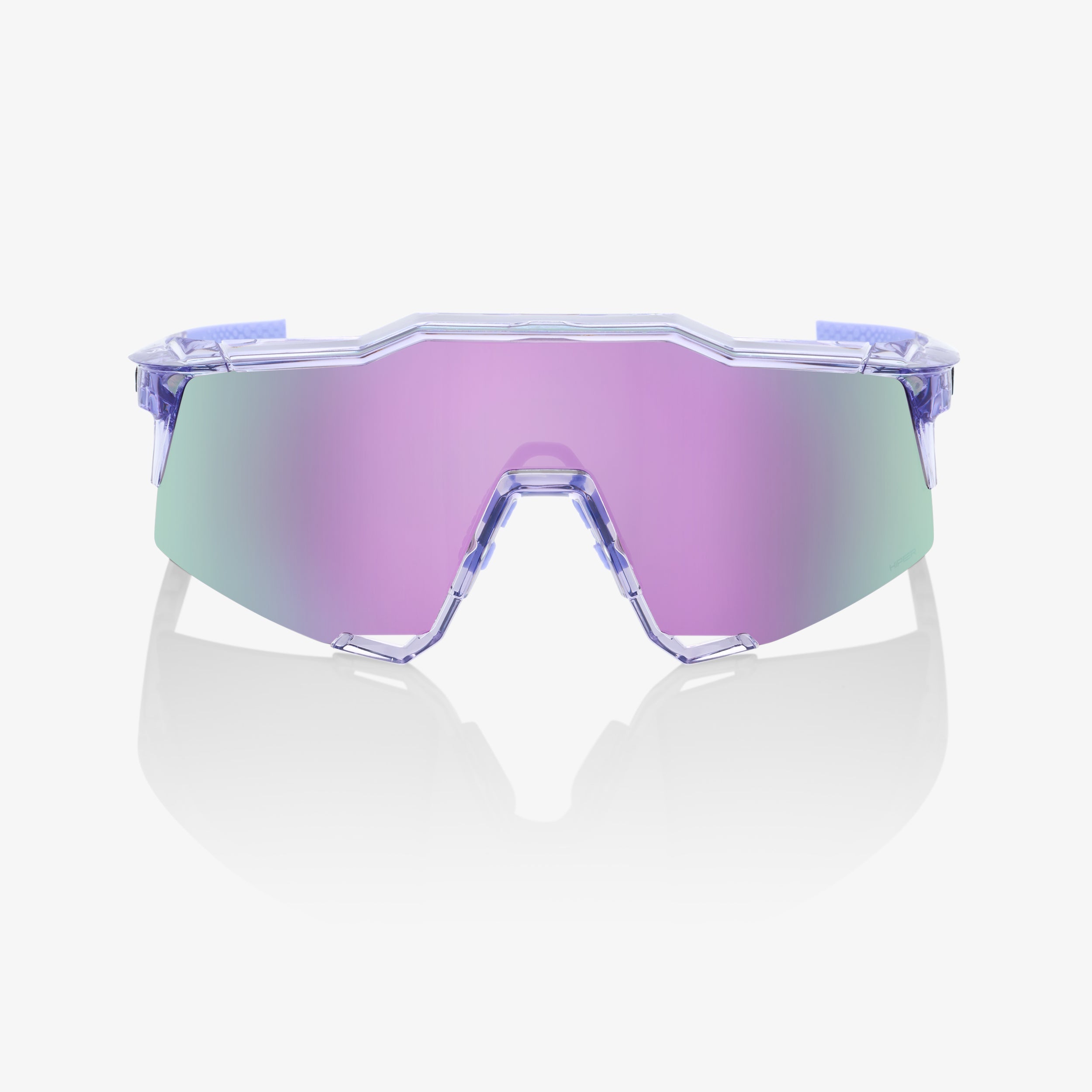 100%, 100% speedcraft - Polished Translucent Lavender - Hiper Lavender Mirror Lens