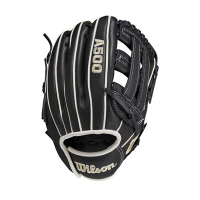 Wilson, A500 Baseball 10.5" BLK/WHT/BLN