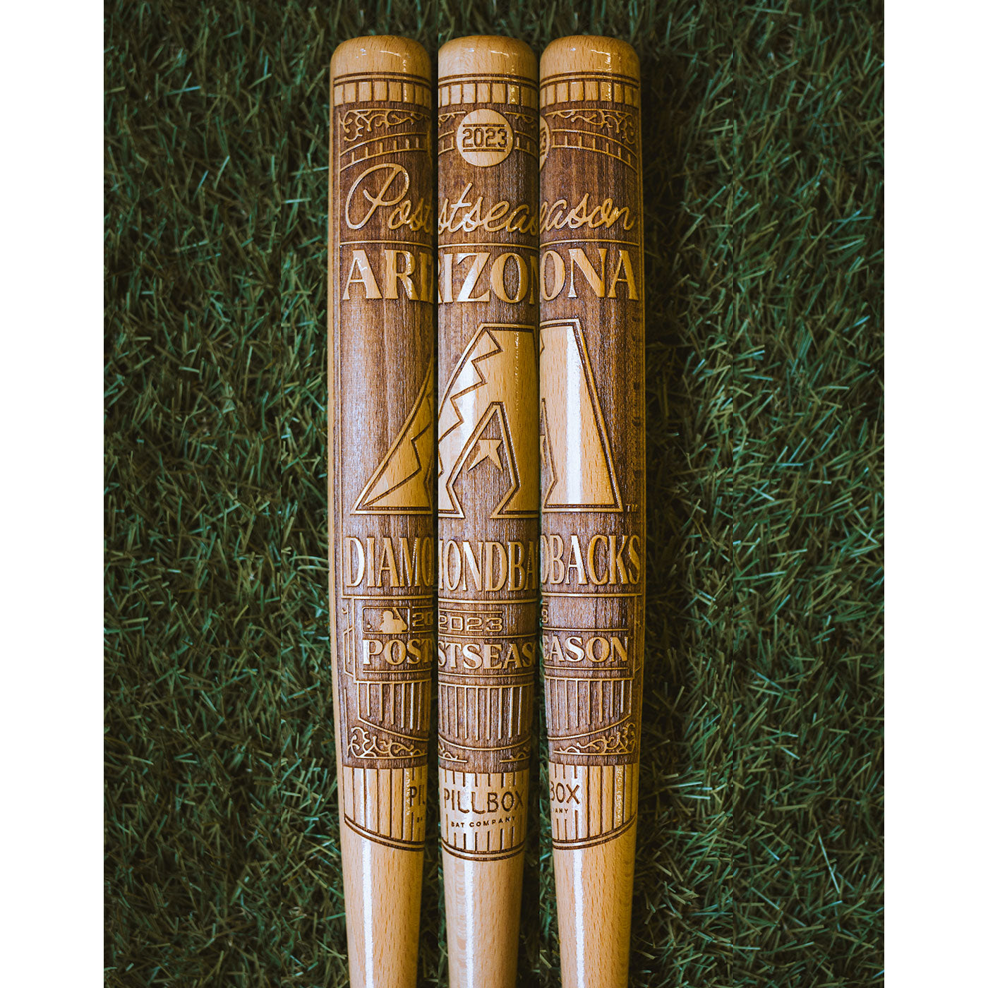 MLB, Arizona Diamondbacks 2023 Postseason - Mini batte de baseball "souvenir" en bois