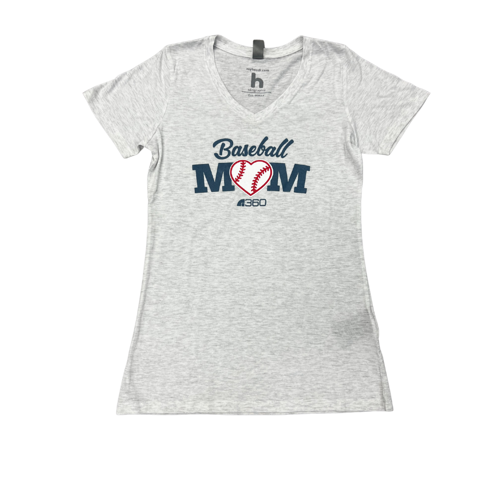 B360, B360 Baseball Mom V-Neck T-Shirt