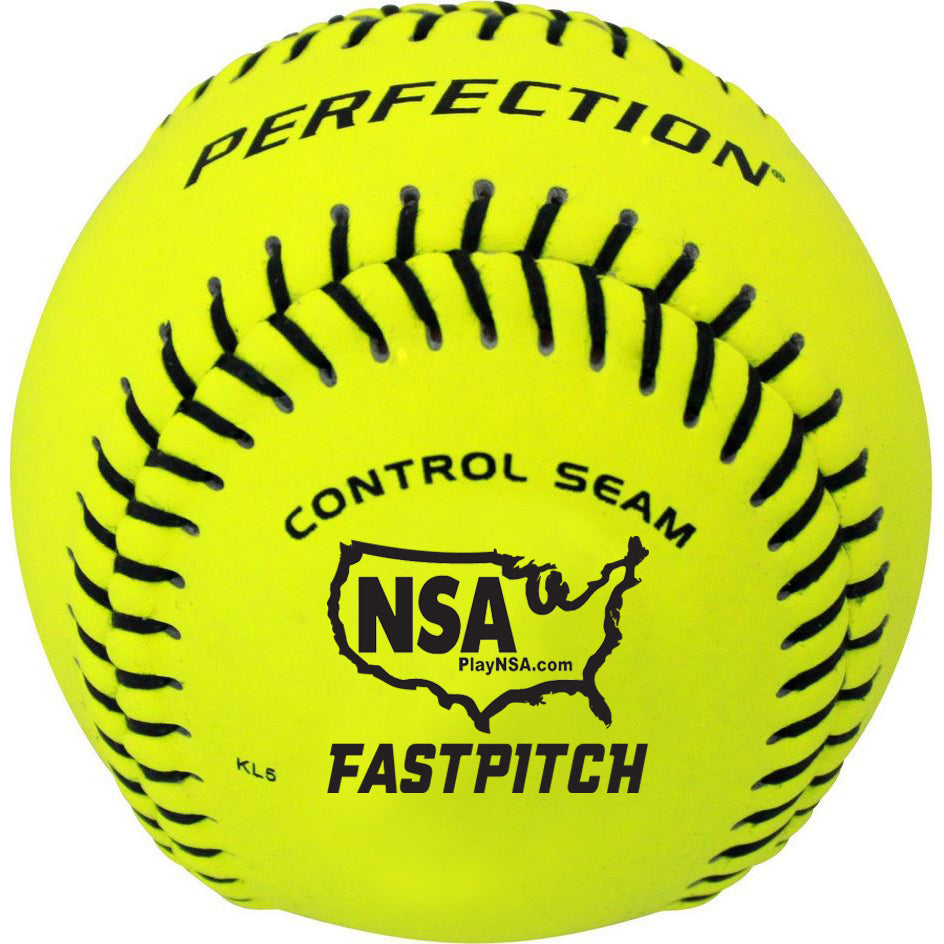 Baden, Baden NSA Perfection 11" 47/375 Cuir Softballs Fastpitch : FPN11