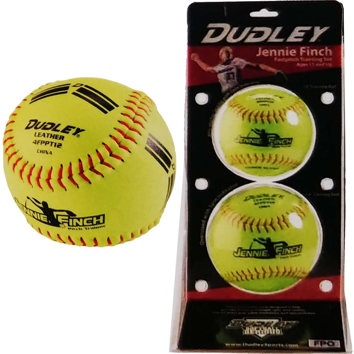 Dudley, Balles d'entraînement Dudley Jennie Finch (lot de 2) : 4FPPT11R / 4FPPT12R