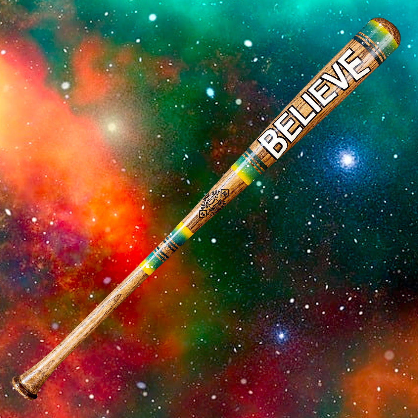 Pillbox Bat Co., "Believe" 1/1 Art Bat - Aliens Roswell Anniversary Collection