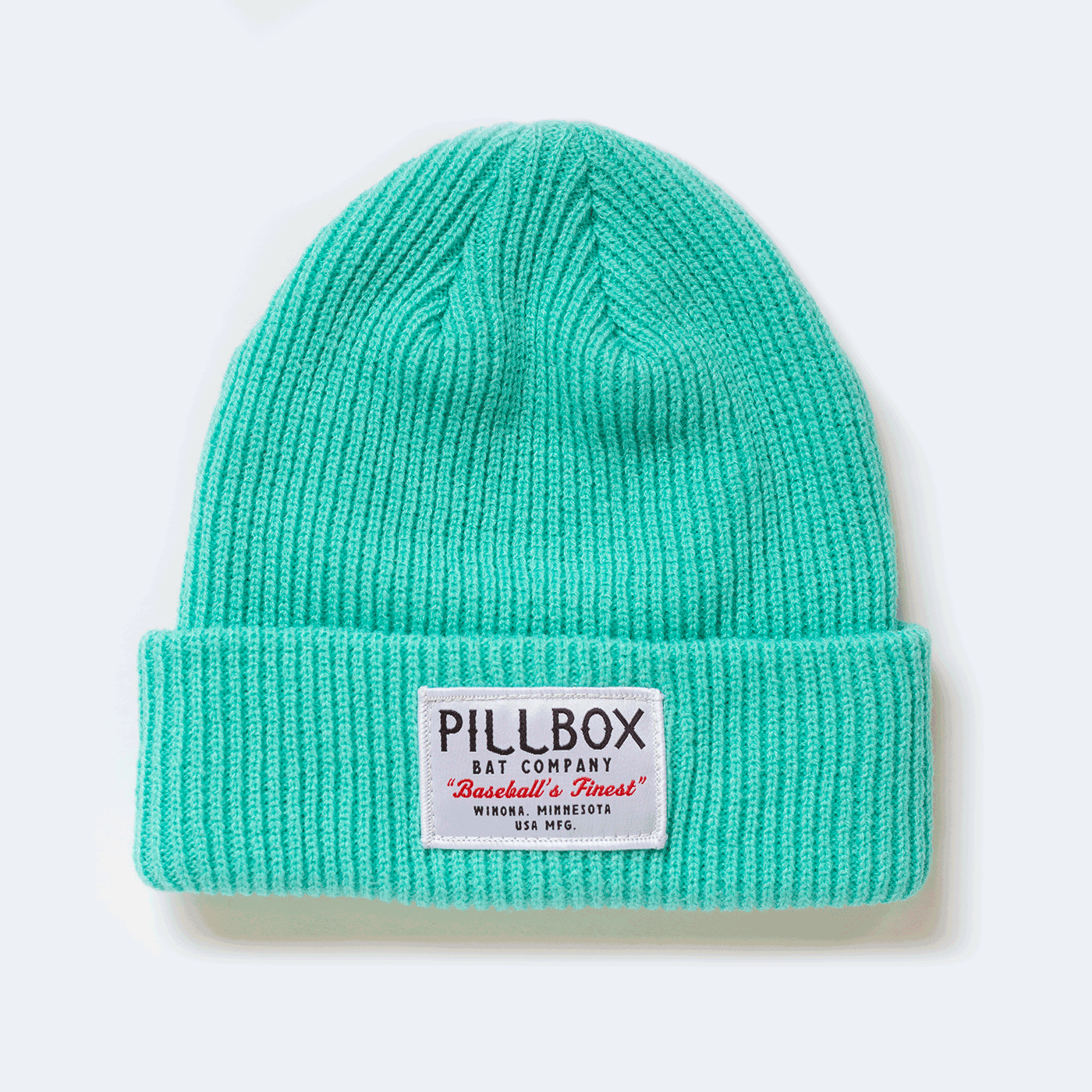 Pillbox Bat Co., Bonnet d'hiver - Acrylique (Turquoise)