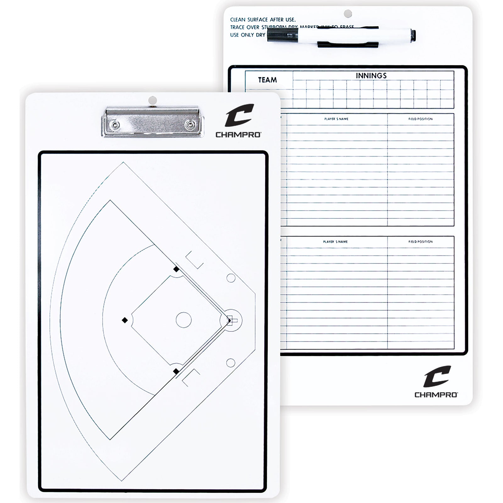 Champro Sports, Champro Coaches Dry Erase Clip Board : A091