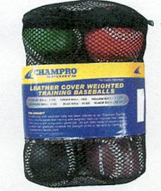 Champro, Champro Leather Weighted Baseball Training Set : CBB7S