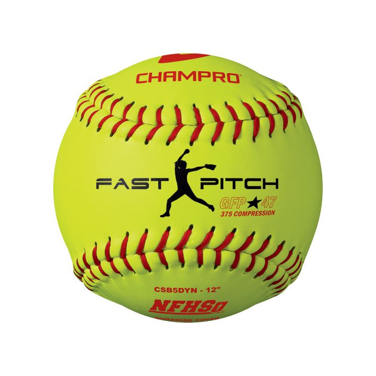 Champro, Champro NFHS 12" Fastpitch Softball - Couverture Durahide - CSB5DYN