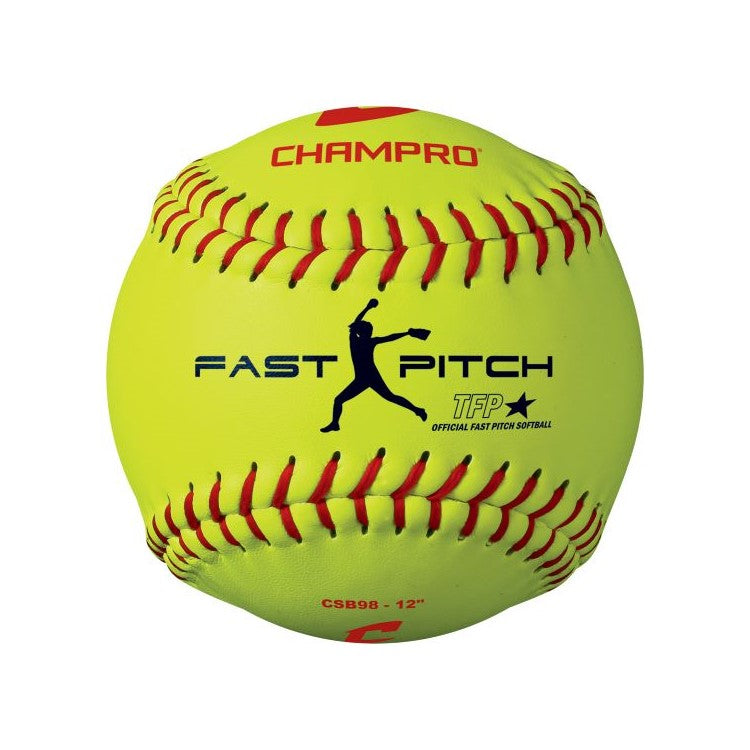 Champro, Champro Practice 12" Fastpitch Softball - Leather Cover - CSB98