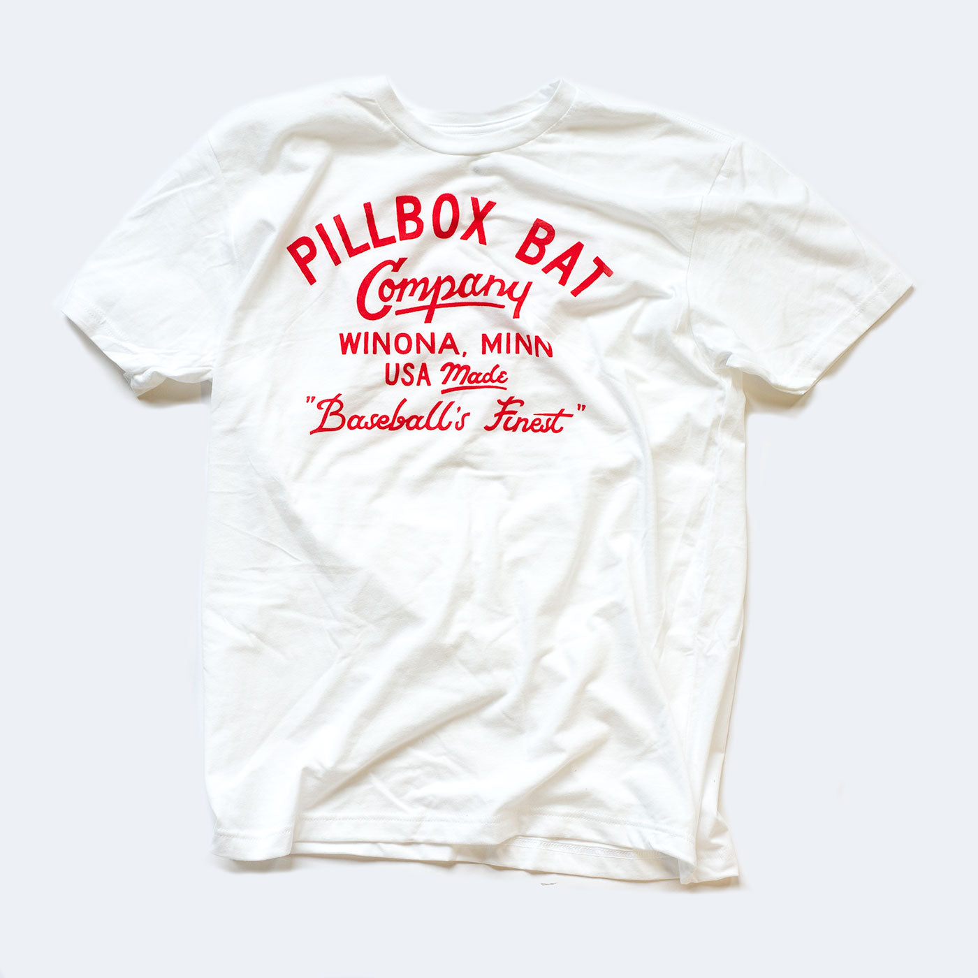 Pillbox Bat Co., Chemise "Baseball's Finest" de Pillbox - Blanc