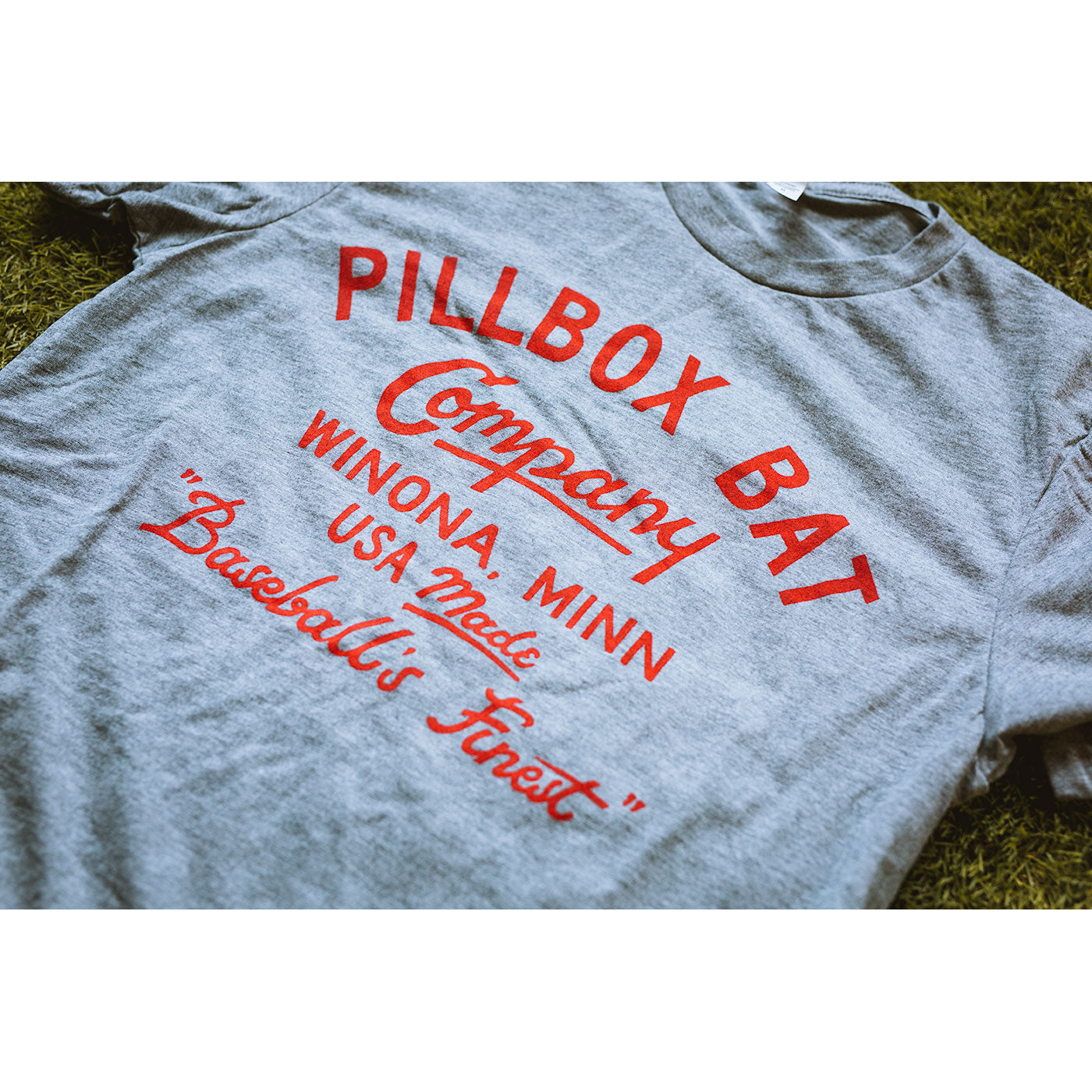 Pillbox Bat Co., Chemise "Baseball's Finest" de Pillbox - Triblend gris