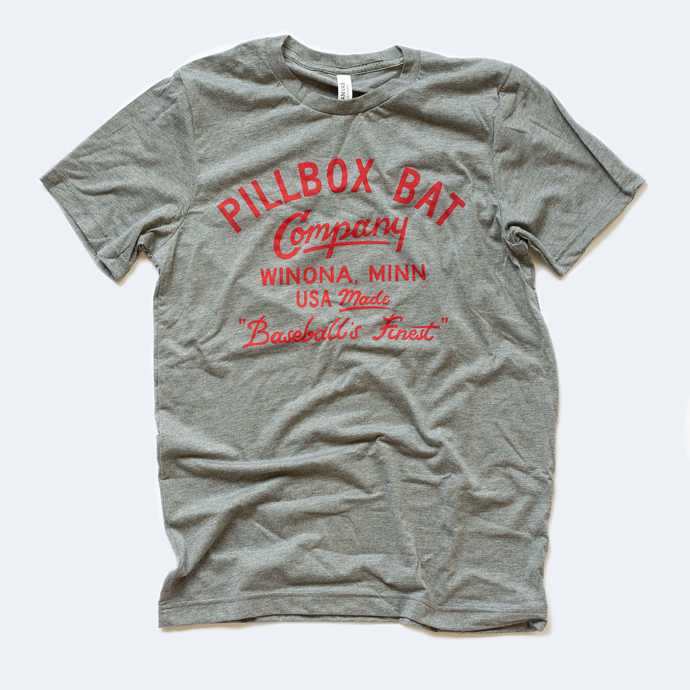 Pillbox Bat Co., Chemise "Baseball's Finest" de Pillbox - Triblend gris