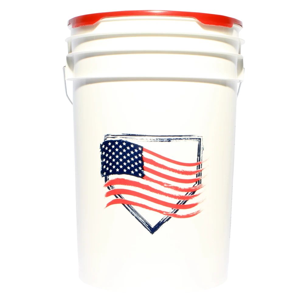 Diamant, Diamond USA Flag Seau à balles de 6 gallons avec couvercle rembourré : BKT FLAG