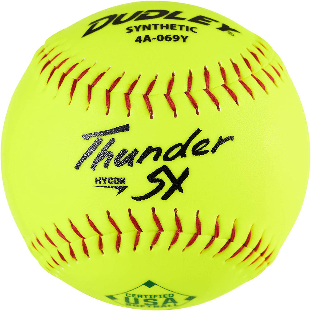 Dudley, Dudley ASA Thunder SY Hycon 12" 52/300 Balle lente synthétique : 4A-069Y