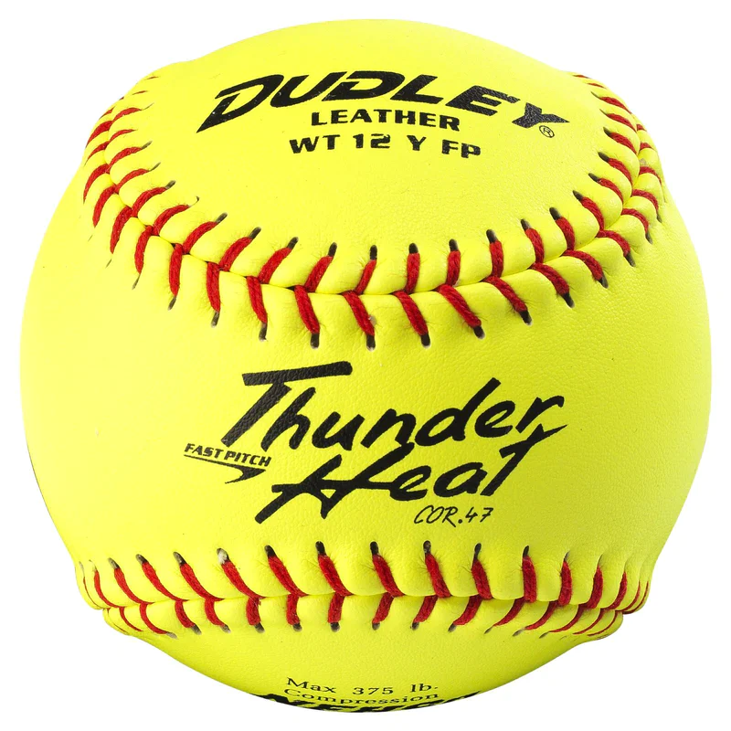 Dudley, Dudley NFHS Thunder Heat 12" 47/375 Cuir Softballs Fastpitch avec Bucket : 4D48051