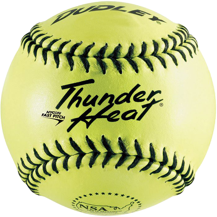 Dudley, Dudley NSA Thunder Heat 11" 47/375 Leather Fastpitch Softballs with Bucket : 48069