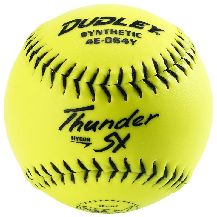 Dudley, Dudley NSA Thunder SY Hycon 11" 52/275 Synthetic Slowpitch Softballs : 4E-064Y