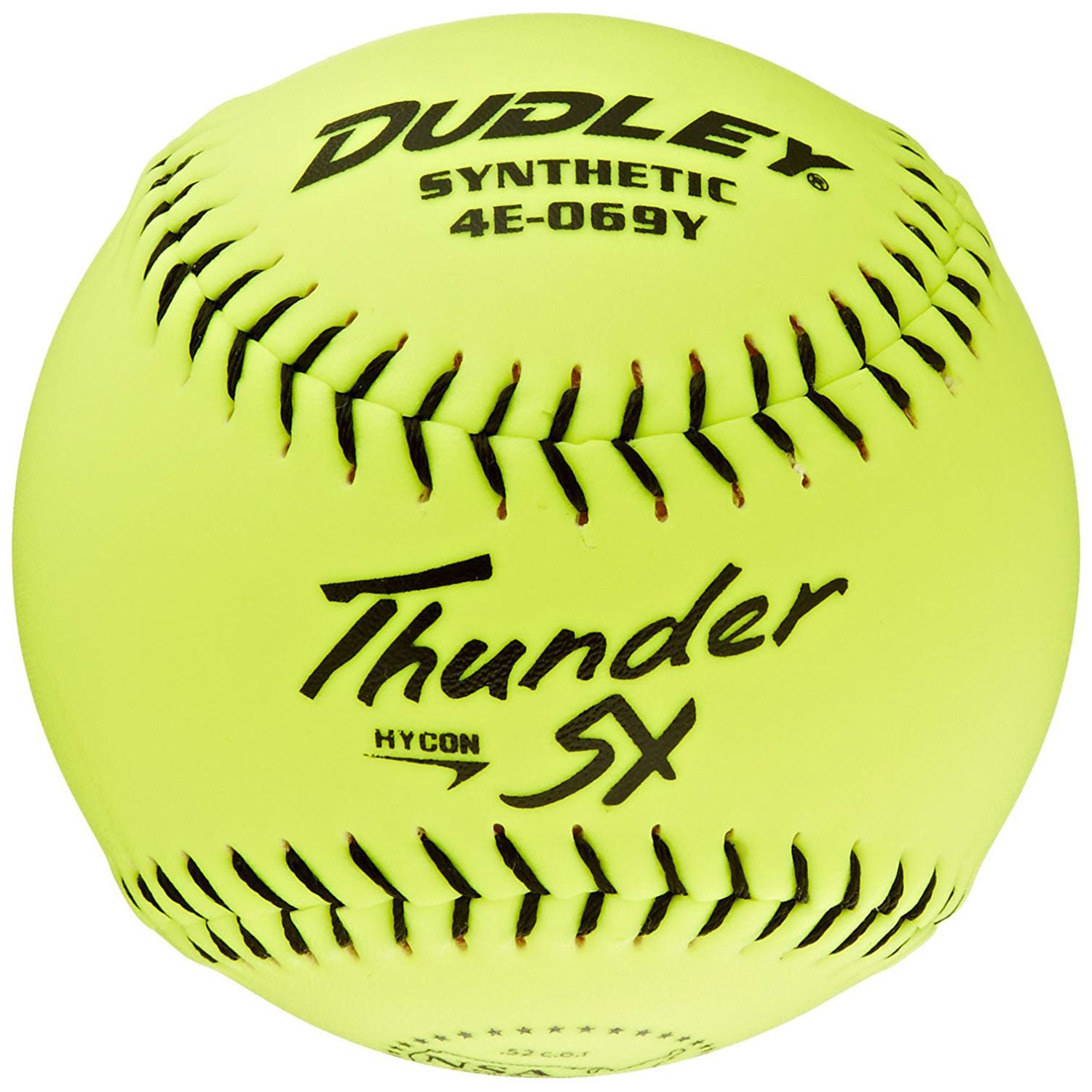 Dudley, Dudley NSA Thunder SY Hycon 12" 52/275 Synthetic Slowpitch Softballs : 4E-069Y