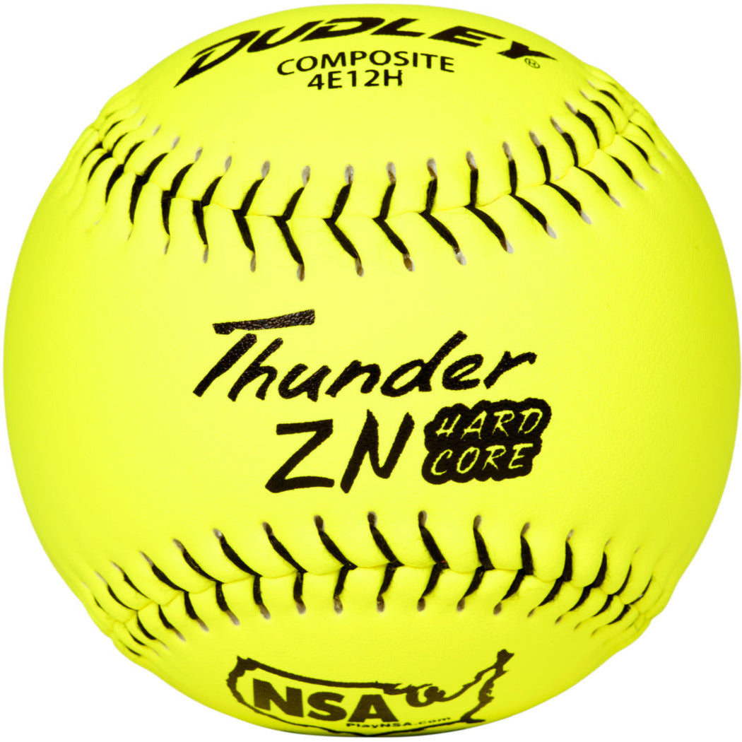 Dudley, Dudley NSA Thunder ZN Hard Core ICON 12" 44/400 Composite Slowpitch Softballs : 4E-12H