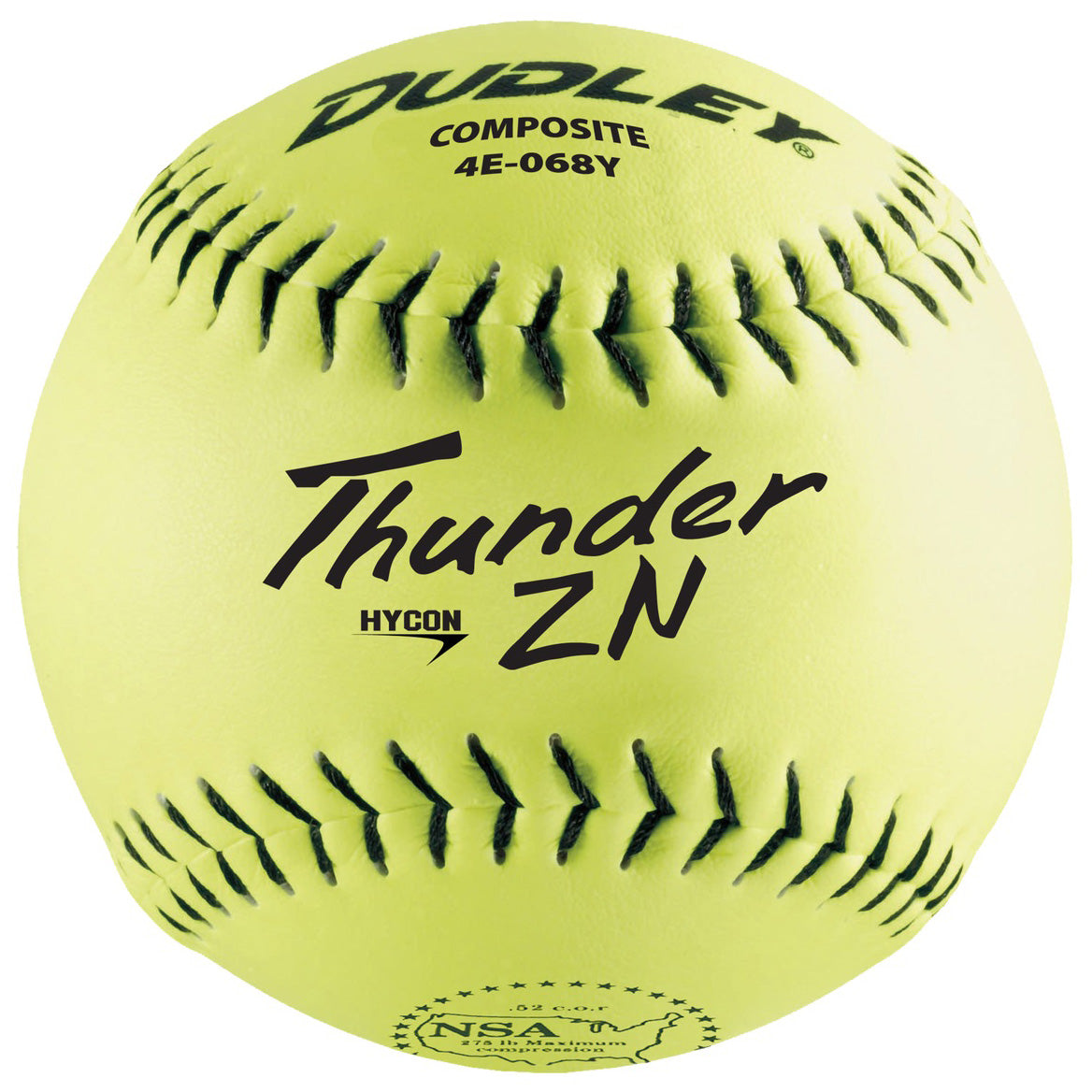 Dudley, Dudley NSA Thunder ZN Hycon 12" 52/275 Composite Slowpitch Softballs : 4E-068Y