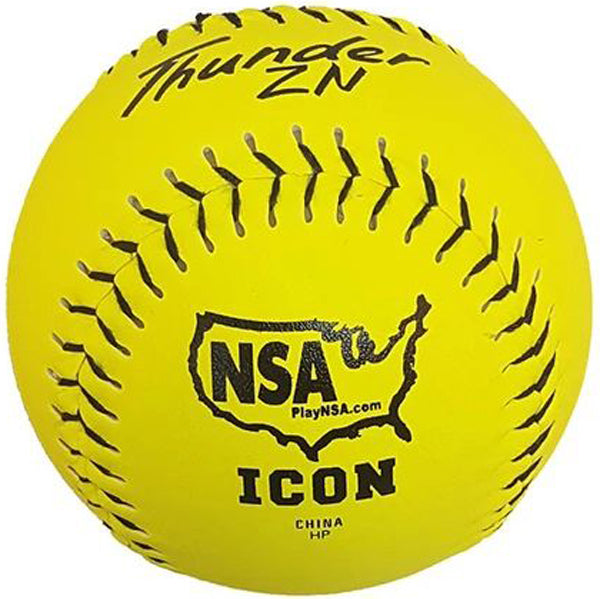 Dudley, Dudley NSA Thunder ZN ICON 12" 44/400 Composite Slowpitch Softballs : 4E-199Y