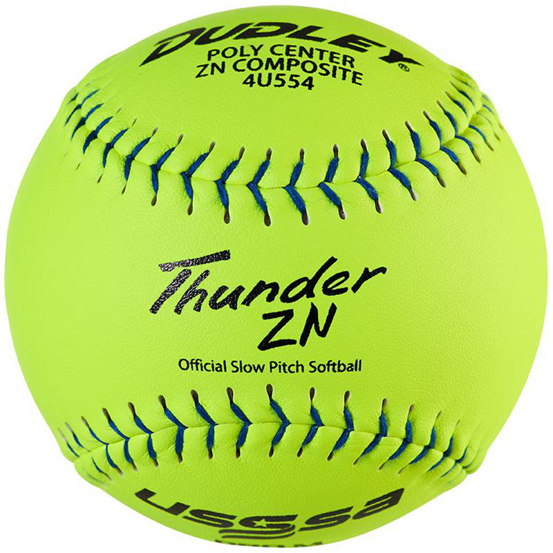 Dudley, Dudley USSSA Thunder ZN Pro M 12" 44/375 Composite Slowpitch Softballs : 4U554