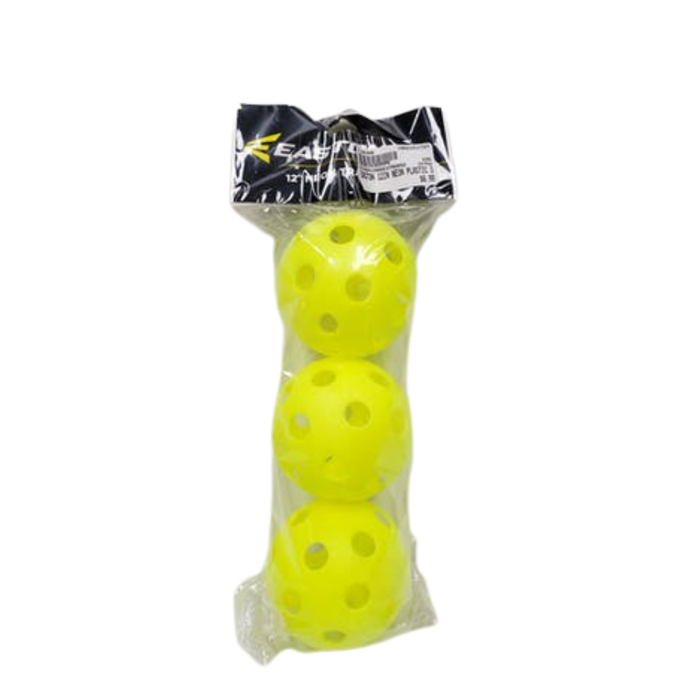 Easton, Easton Softballs d'entraînement en plastique jaune 12'' 3-Pack