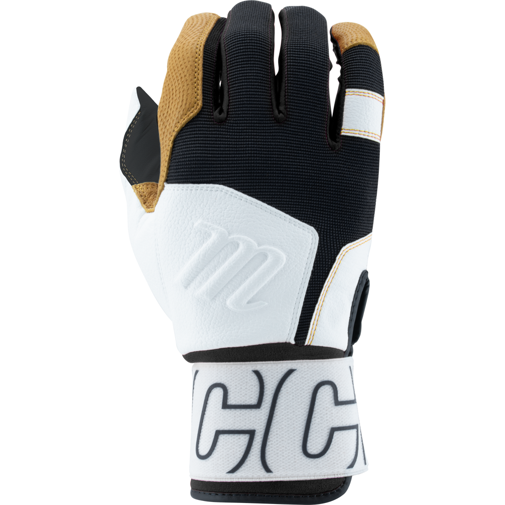 Marucci, Gants de frappeur Marucci Blacksmith V2 Full Wrap pour jeunes : MBG2BKSMFWY