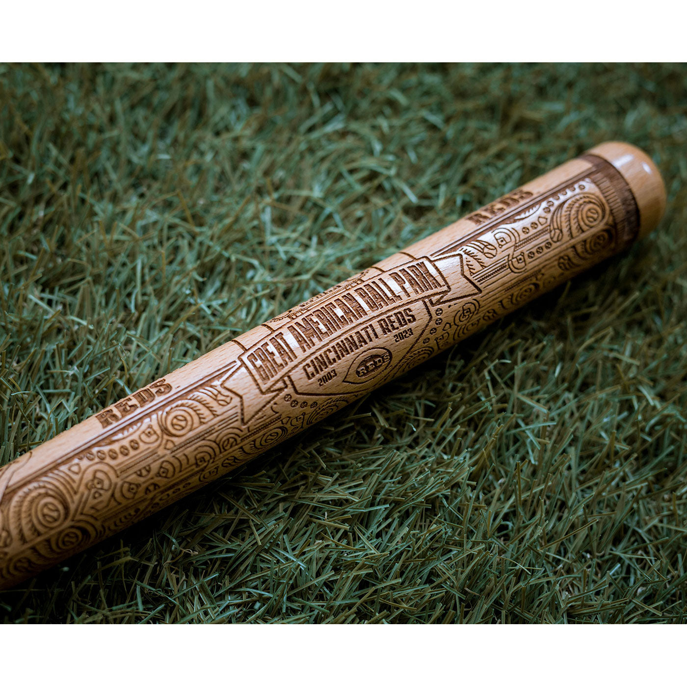 MLB, "Great American Ballpark - 20th Anniversary" - Cincinnati Reds - Mini batte de baseball "souvenir" en bois