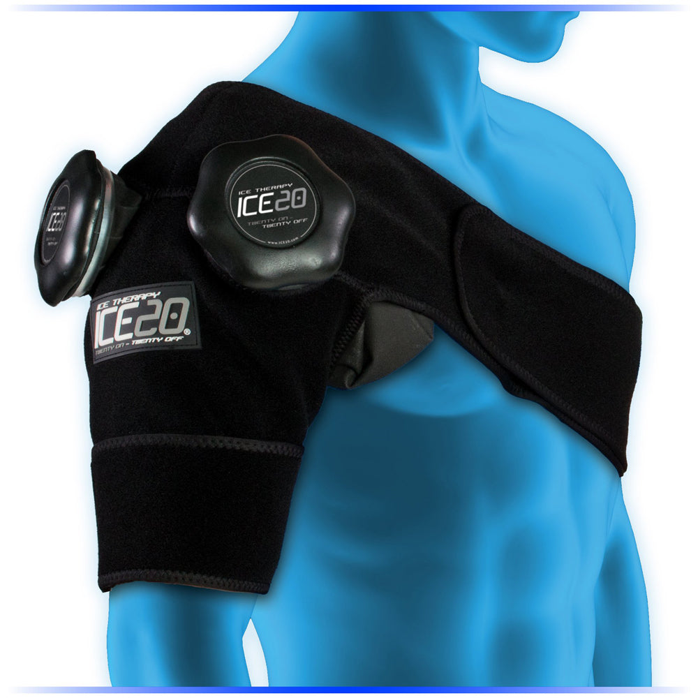 Bownet, ICE20 Enveloppe de compression glacée pour épaule double : ICE-Dbl-Shoulder