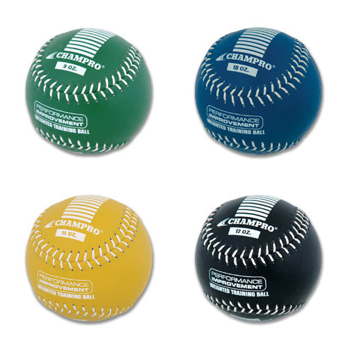 Champro Sports, Jeu de balles molles d'entraînement lestées Champro Sports (2 packs) : CSB7AS / CSB7BS