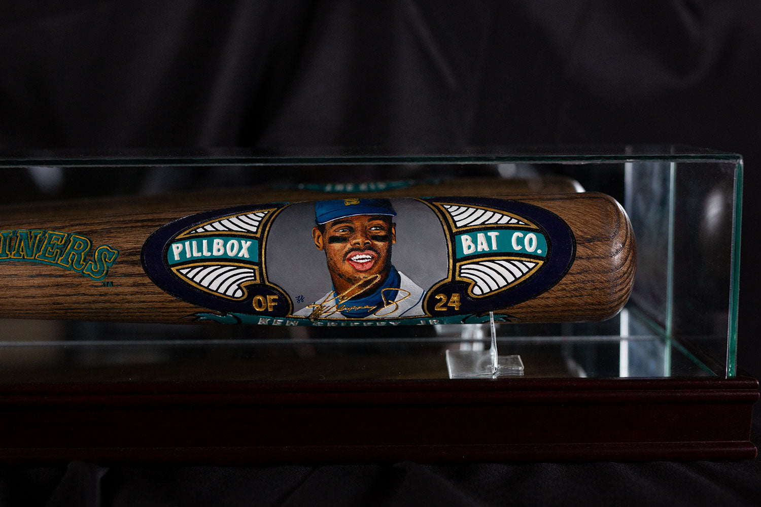 MLB & HOF, Ken Griffey Jr. "Portrait peinture à l'huile 1/1" - Seattle Mariners (MLB)