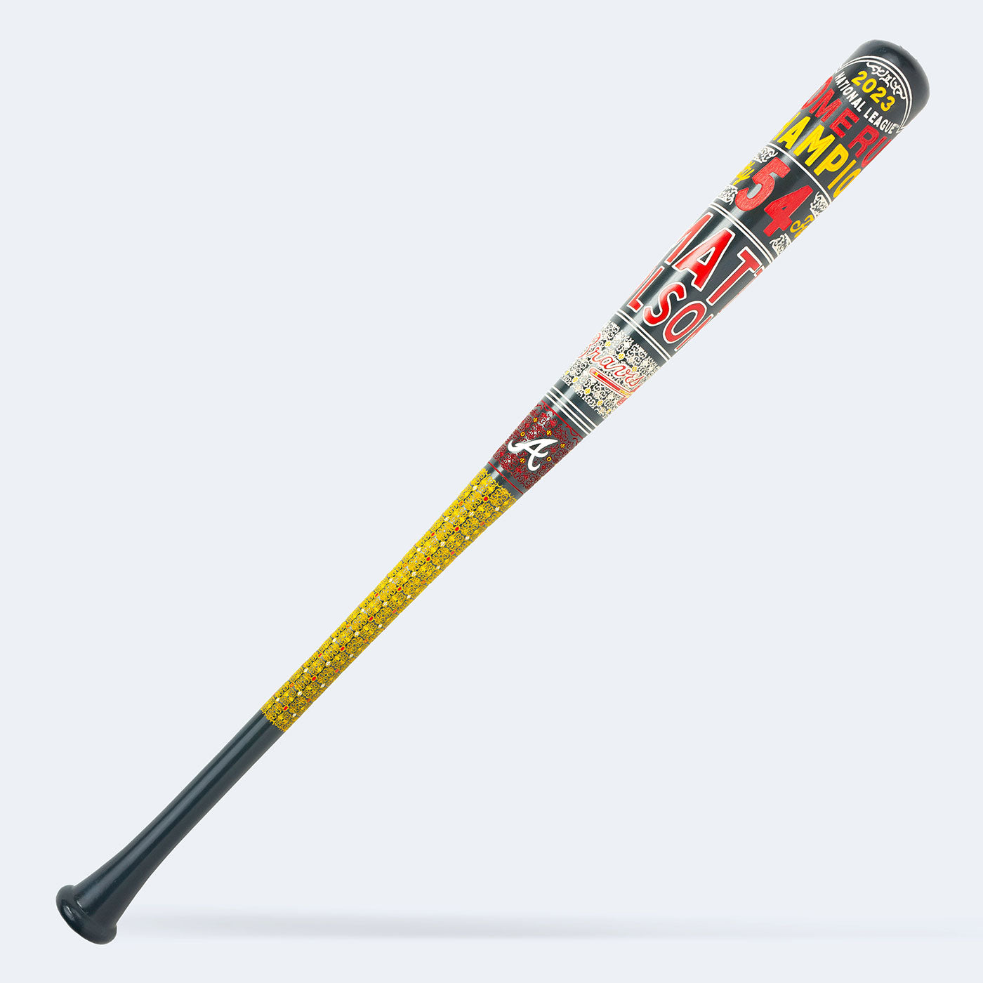 MLB & MLBPA, Matt Olson - 2023 NL Home Run Champ PREMIUM BAT - Atlanta Braves (MLB)