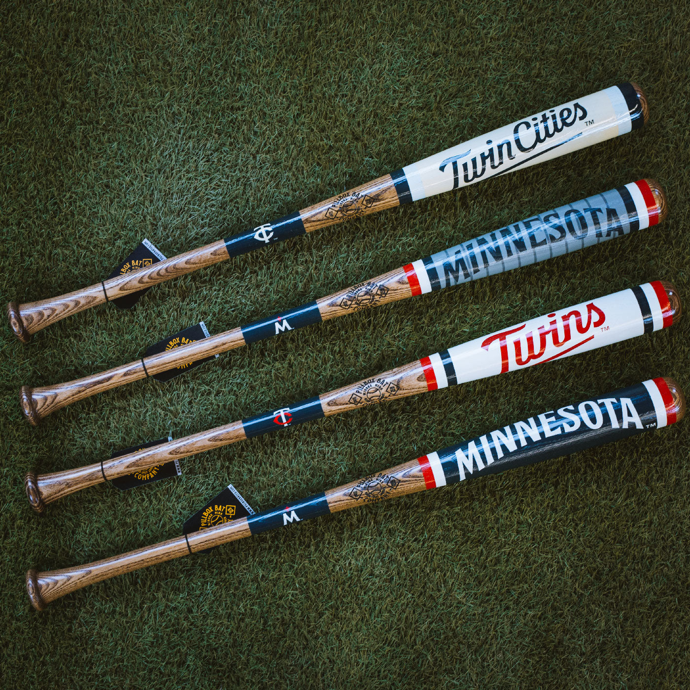 MLB, Minnesota Twins "Uniform Art Bats" - Batte d'art peinte (MLB)