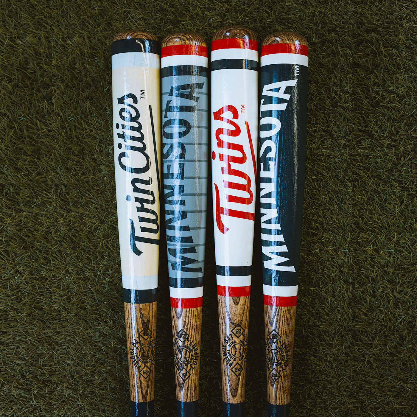 MLB, Minnesota Twins "Uniform Art Bats" - Batte d'art peinte (MLB)