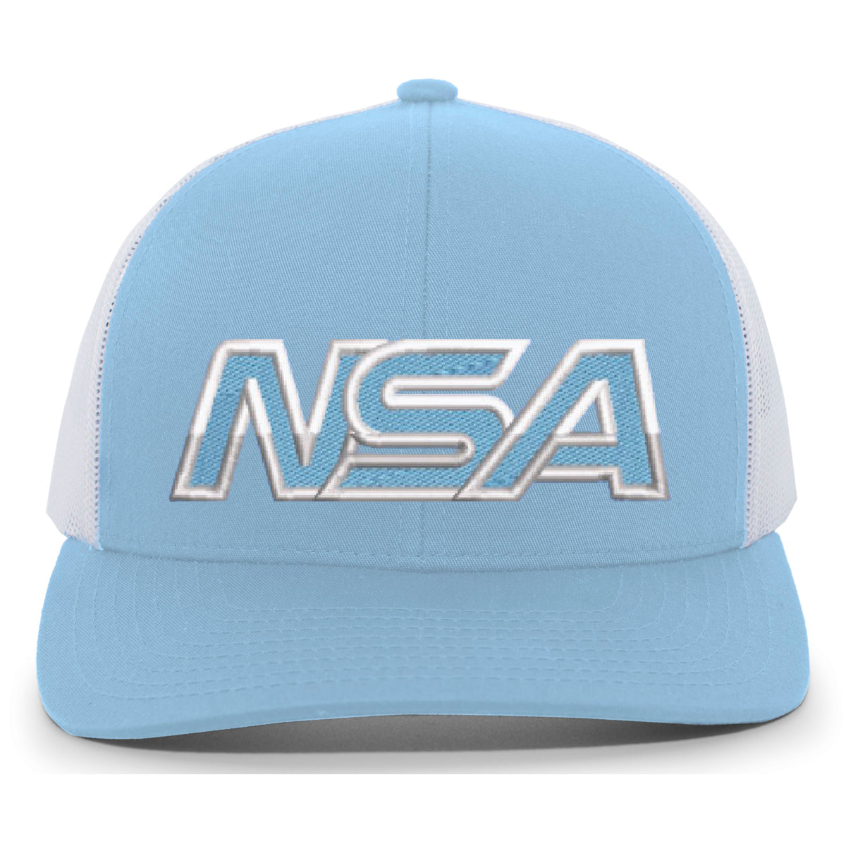 Casques Pacific, NSA Outline Series Columbia Blue Snapback Hat : 104-COLWH