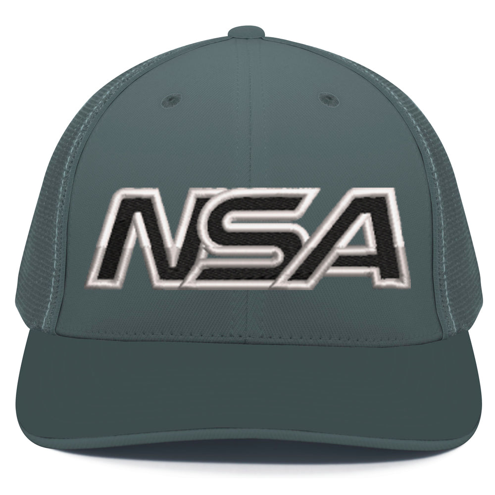 Casques Pacific, NSA Outline Series Graphite Flex Fit Hat : 404M-GRAPHITE