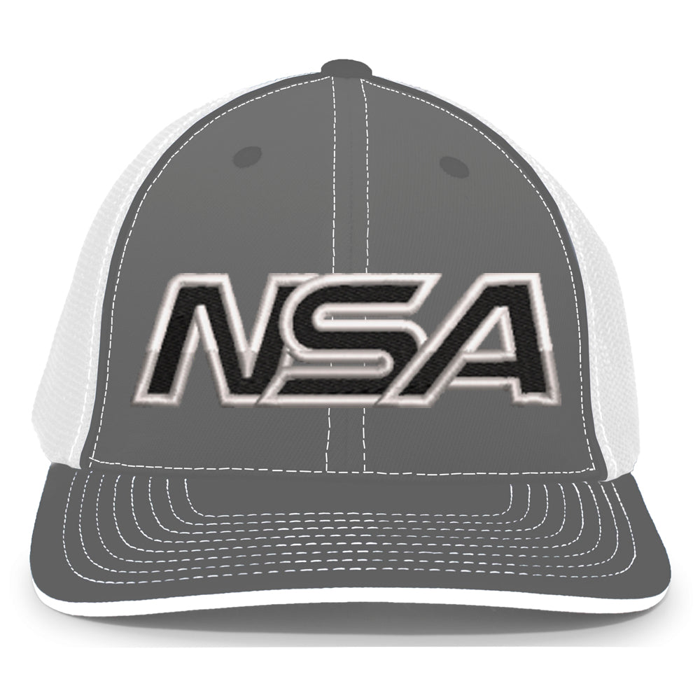 Casques Pacific, NSA Outline Series Graphite Flex Fit Hat : 404M-GRWH