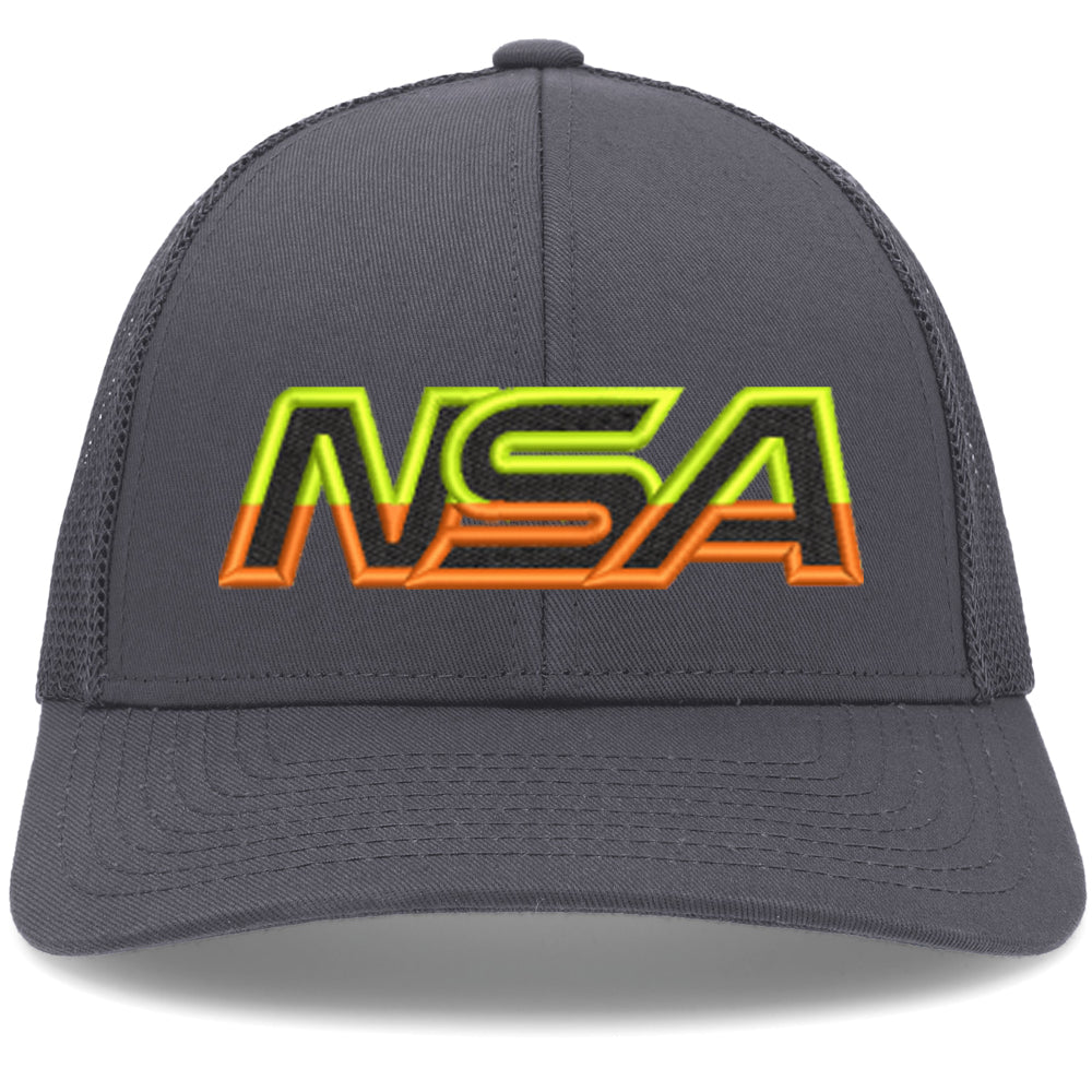 Casques Pacific, NSA Outline Series Graphite Sunrise Low-Pro Snapback Hat : P114-GTSUNRISE