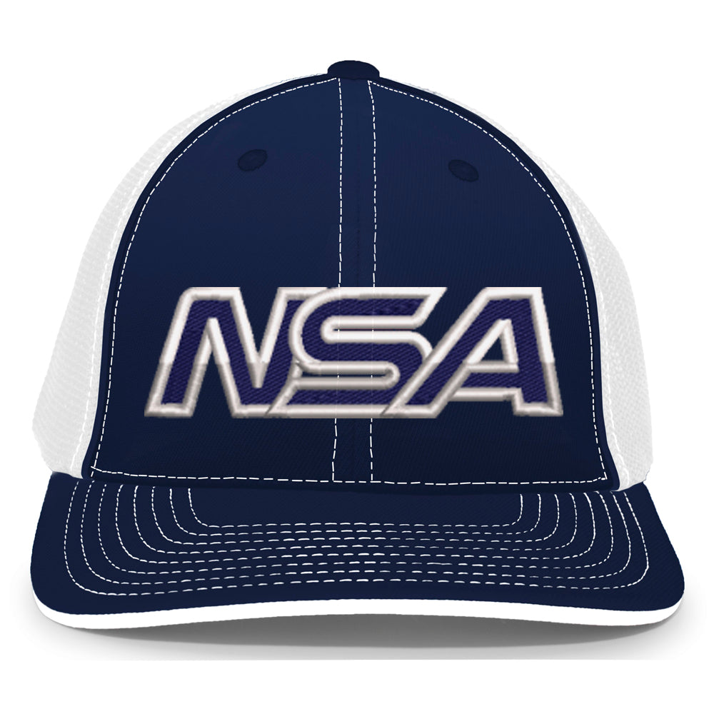 Casques Pacific, NSA Outline Series Navy Flex Fit Hat : 404M-NVWH