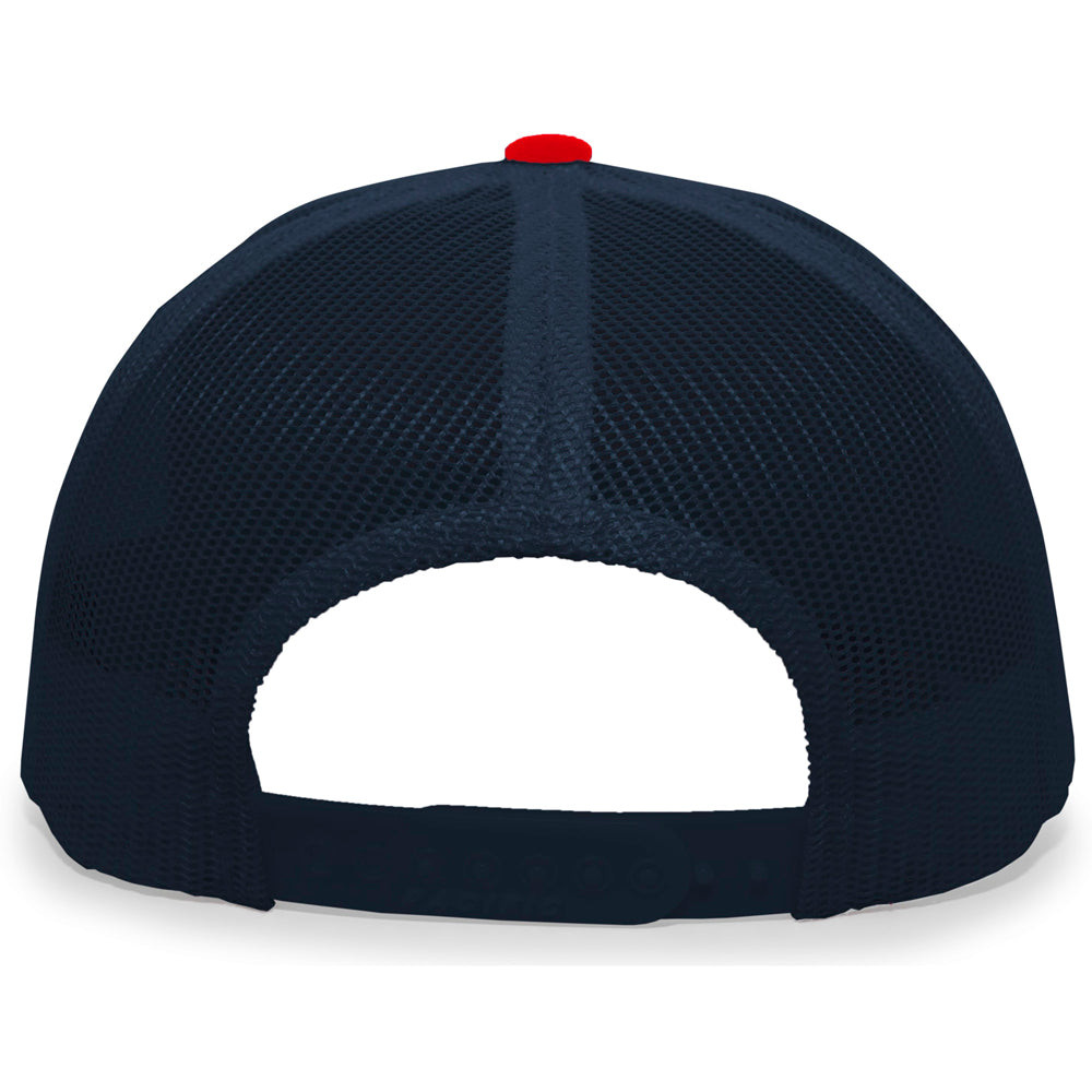 Casques Pacific, NSA Outline Series Navy Red Snapback Hat : 104-NVRD