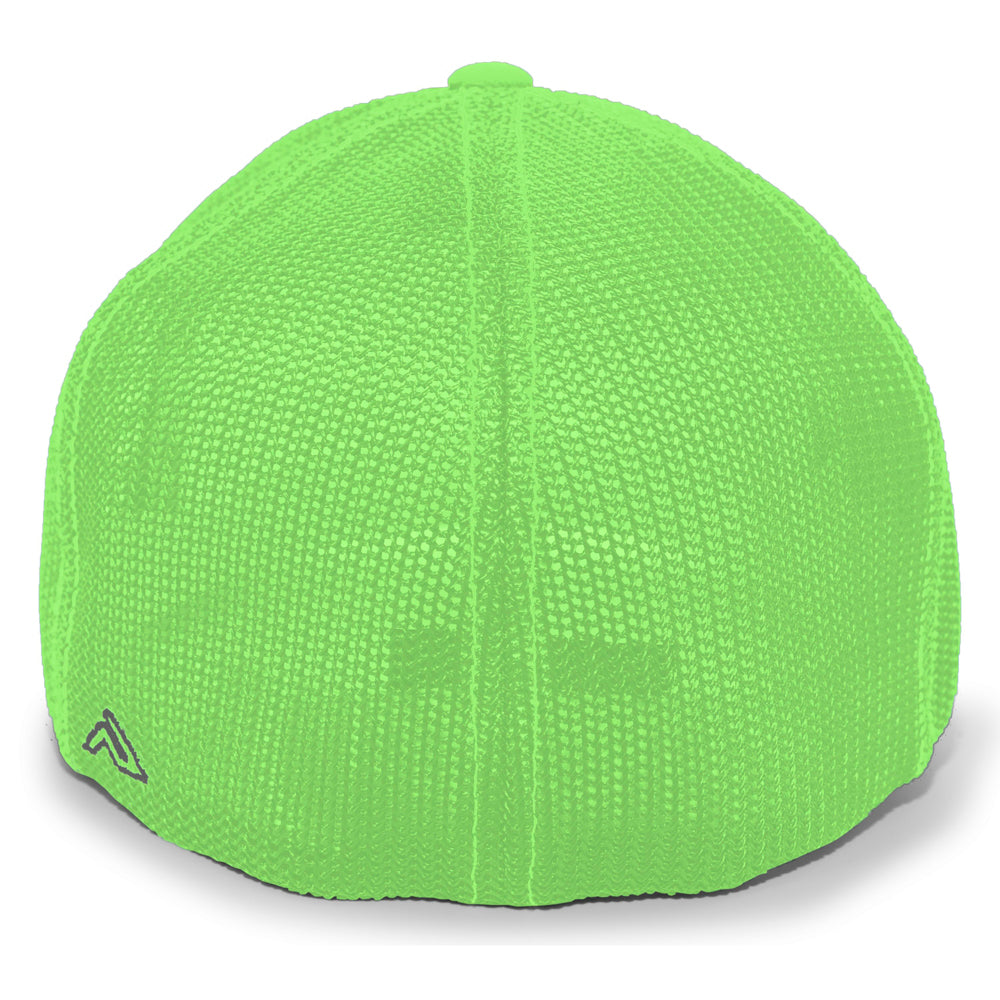 Casques Pacific, NSA Outline Series Neon Green Flex Fit Hat : 404M-NGG