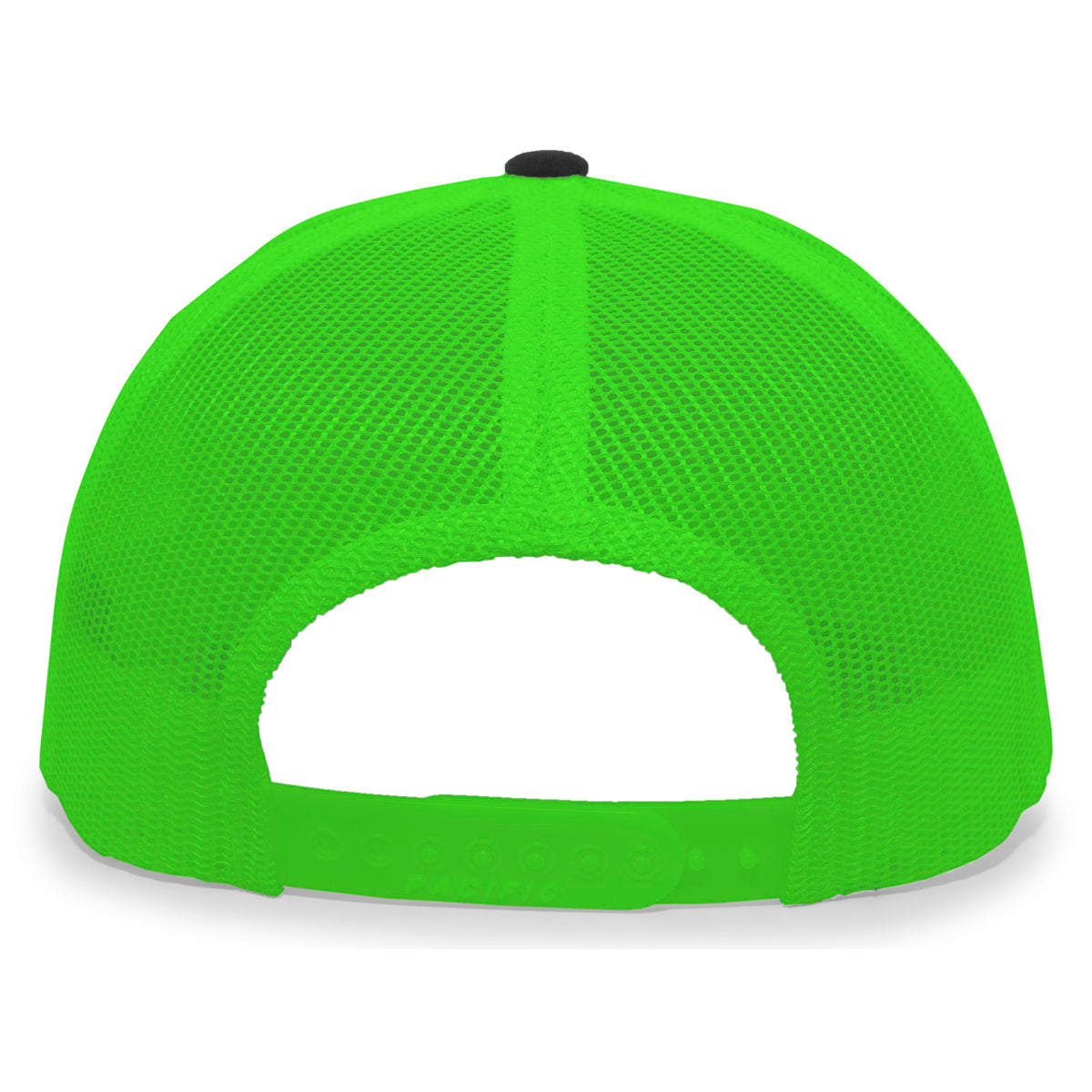 Casques Pacific, NSA Outline Series Neon Green Snapback Hat : 104-BKNGBK