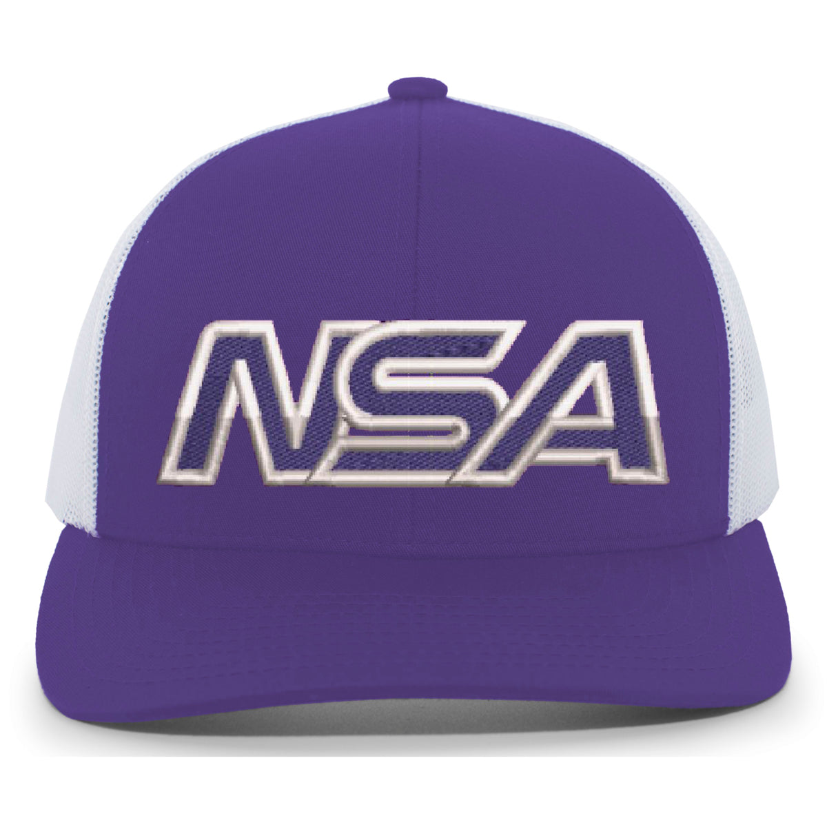 Casques Pacific, NSA Outline Series Purple Snapback Hat : 104-PUWH