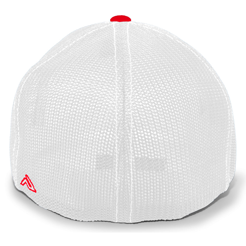 Casques Pacific, NSA Outline Series Red Flex Fit Hat : 404M-RDWH