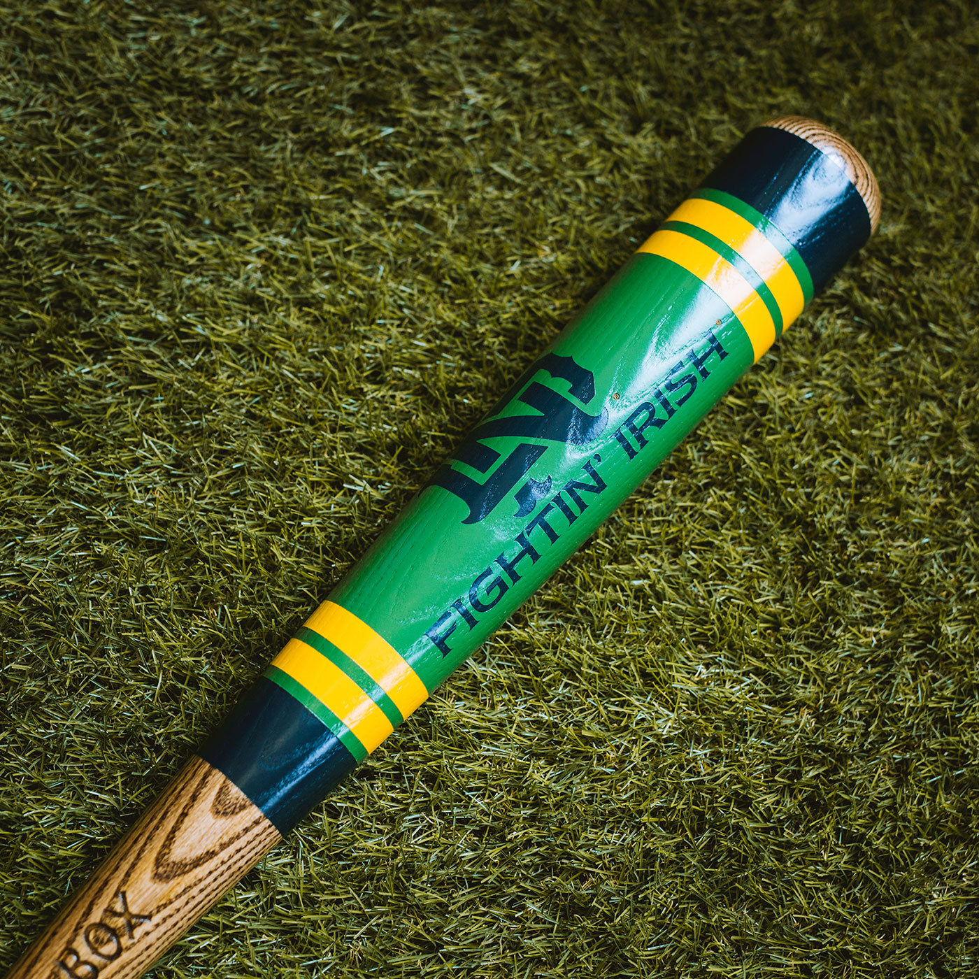 Notre Dame, Notre Dame - "ND Fightin' Irish Stripe" Batte de baseball en bois