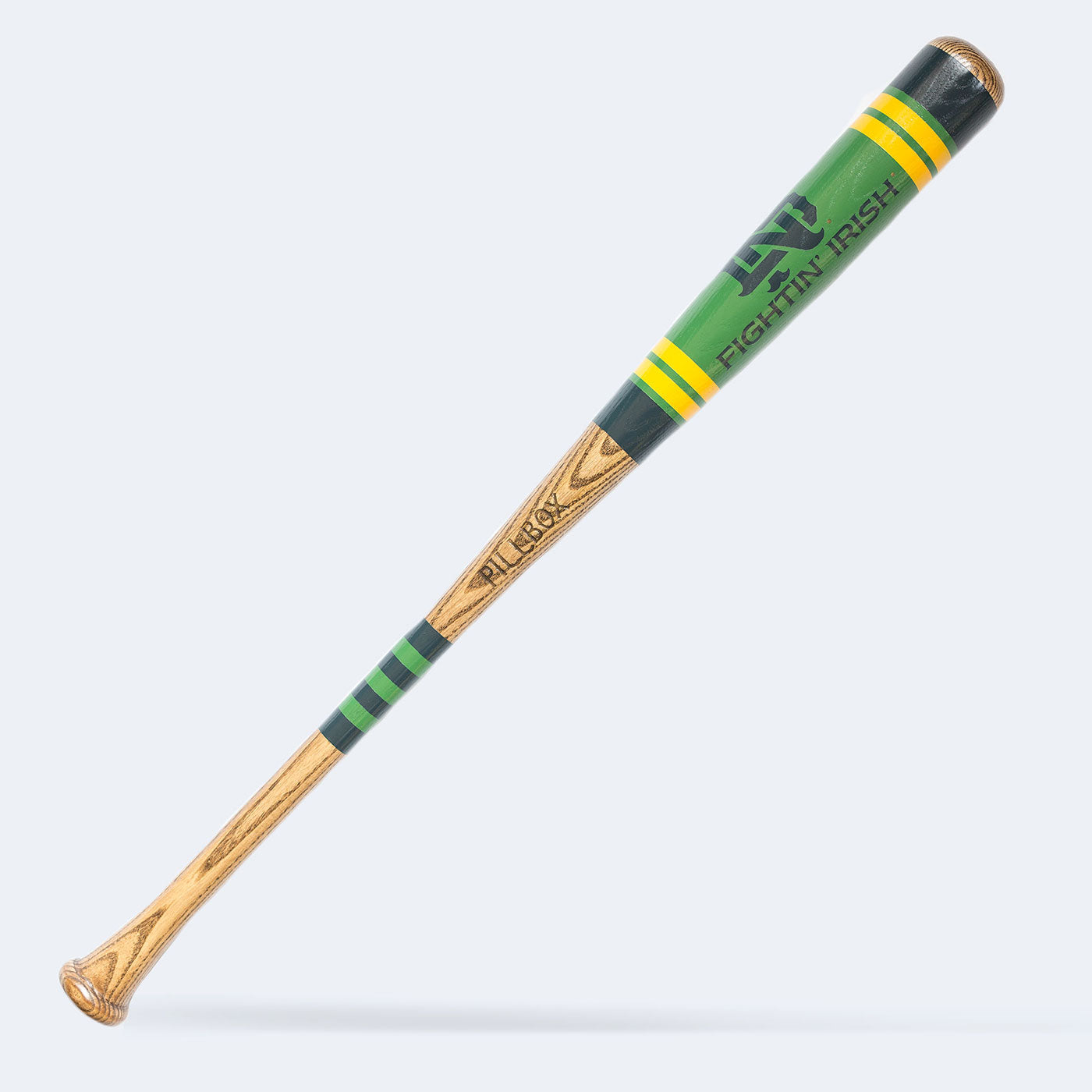 Notre Dame, Notre Dame - "ND Fightin' Irish Stripe" Batte de baseball en bois