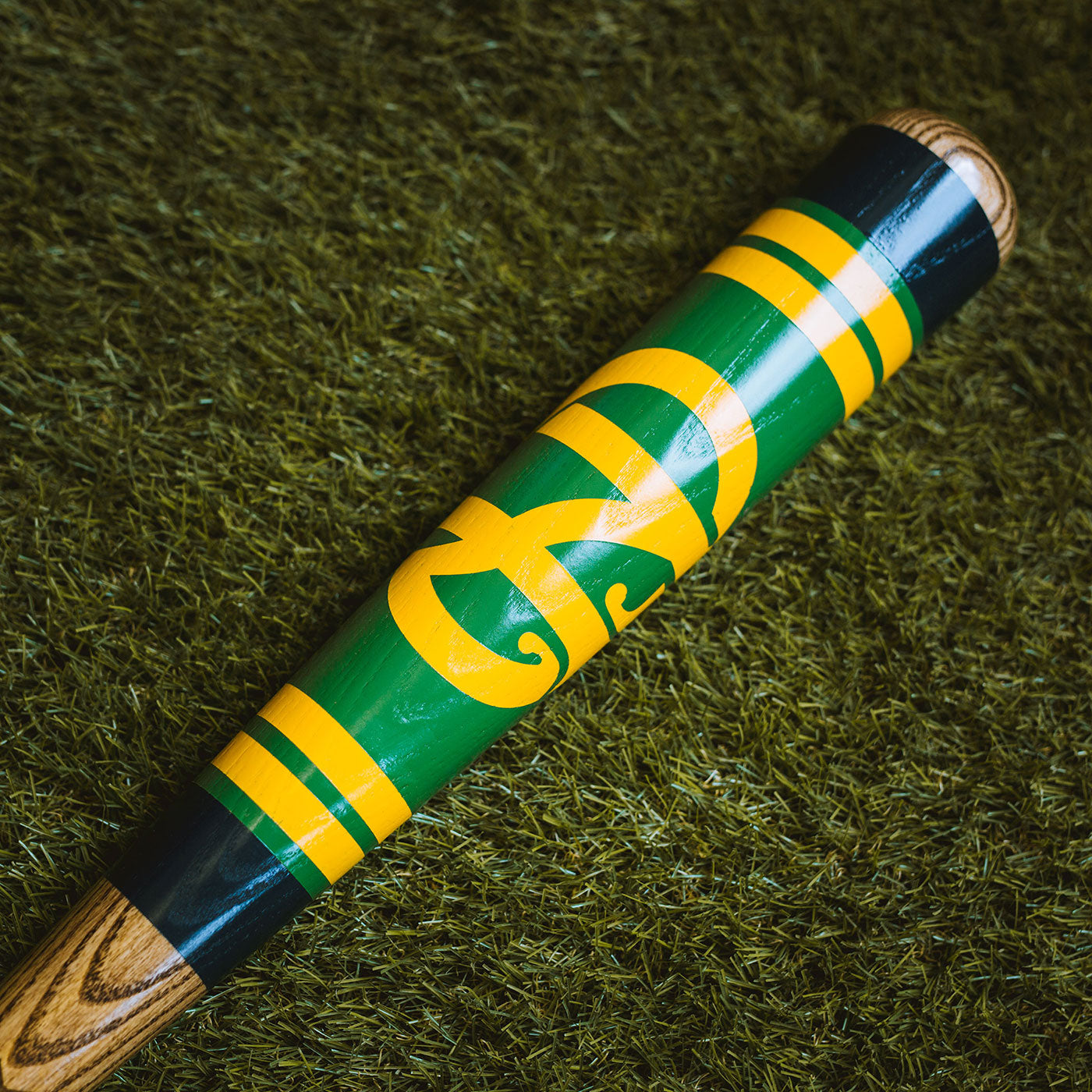 Notre Dame, Notre Dame - "Vintage ND Circle Green" Batte de baseball en bois